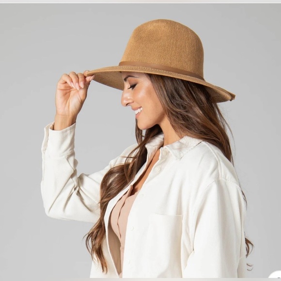 San Diego Hat Women’s PARQ Knit Camel Fedora Hat O/S main image 6